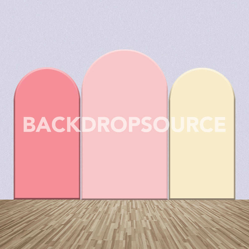 Tri Color Themed Party Backdrop Media Sets for Birthday / Events/ Weddings - Backdropsource