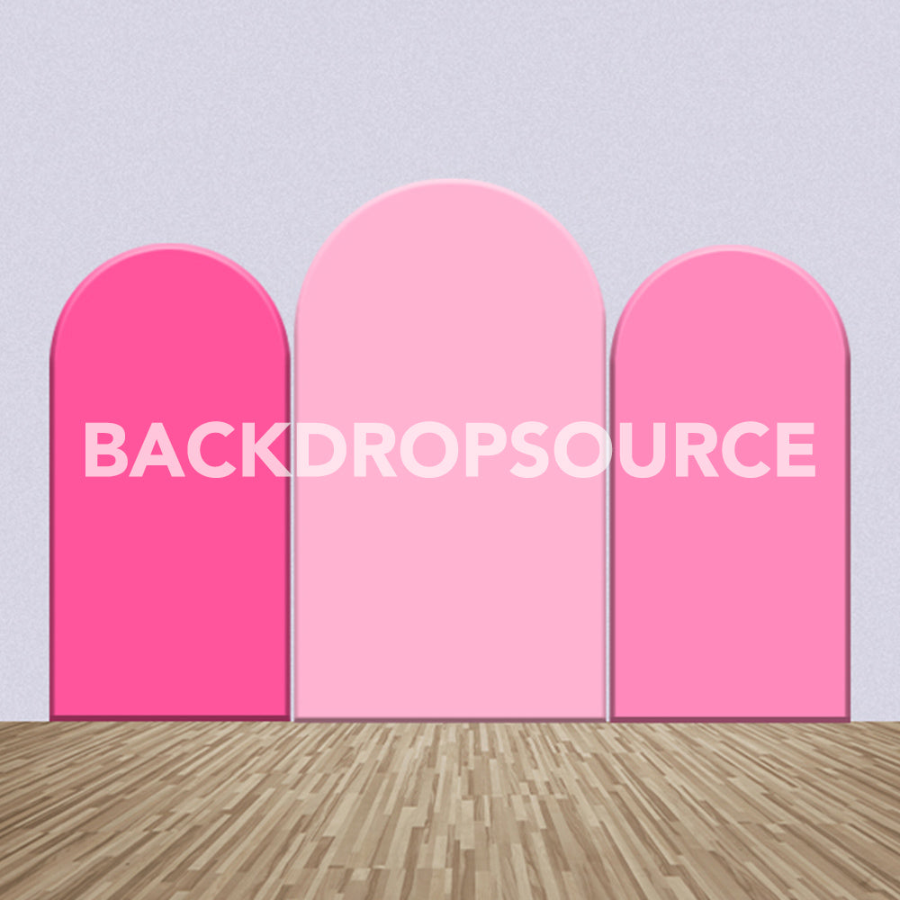 Pink Color Themed Party Backdrop Media Sets for Birthday / Events/ Weddings - Backdropsource