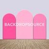Pink Color Themed Party Backdrop Media Sets for Birthday / Events/ Weddings - Backdropsource