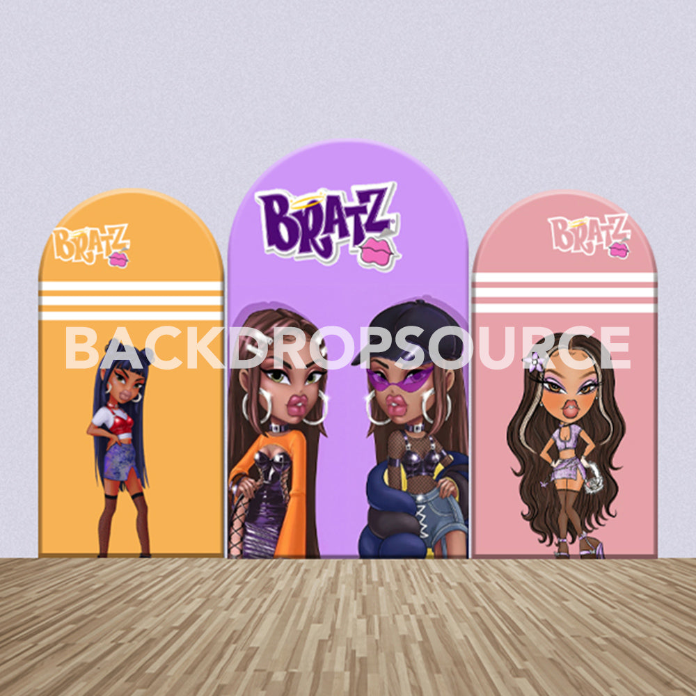 Bratz Cartoon Themed Party Backdrop Media Sets for Birthday / Events/ Weddings - Backdropsource