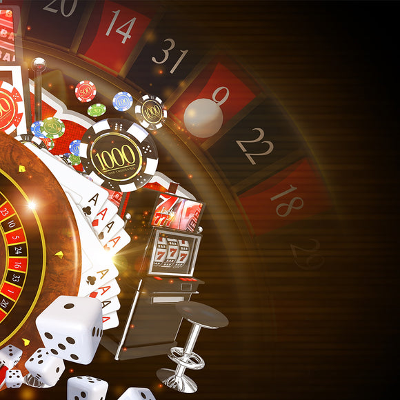 Dark Casino Gambling Theme Backdrop - Backdropsource