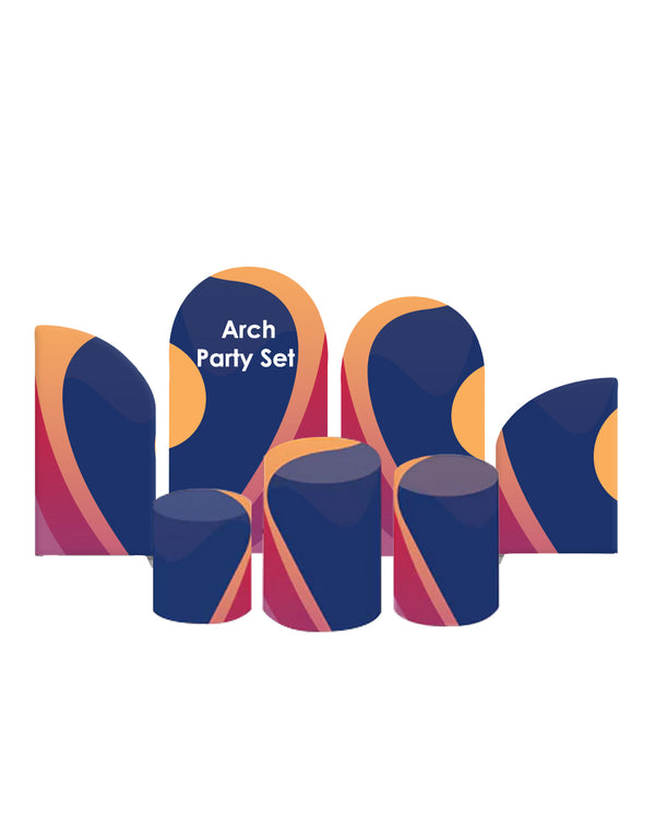 Conjuntos de fiesta con arcos: 4 paredes con pedestal