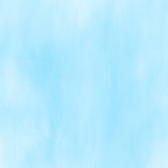 Watercolour Painting Blue Sky Overcast Above The Cloud In Panorama Backdrop - Backdropsource