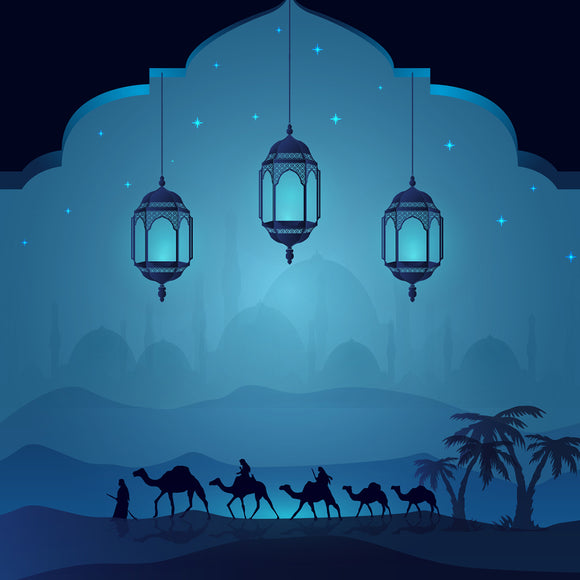 Arabian Night Desert Themed Backdrop - Backdropsource