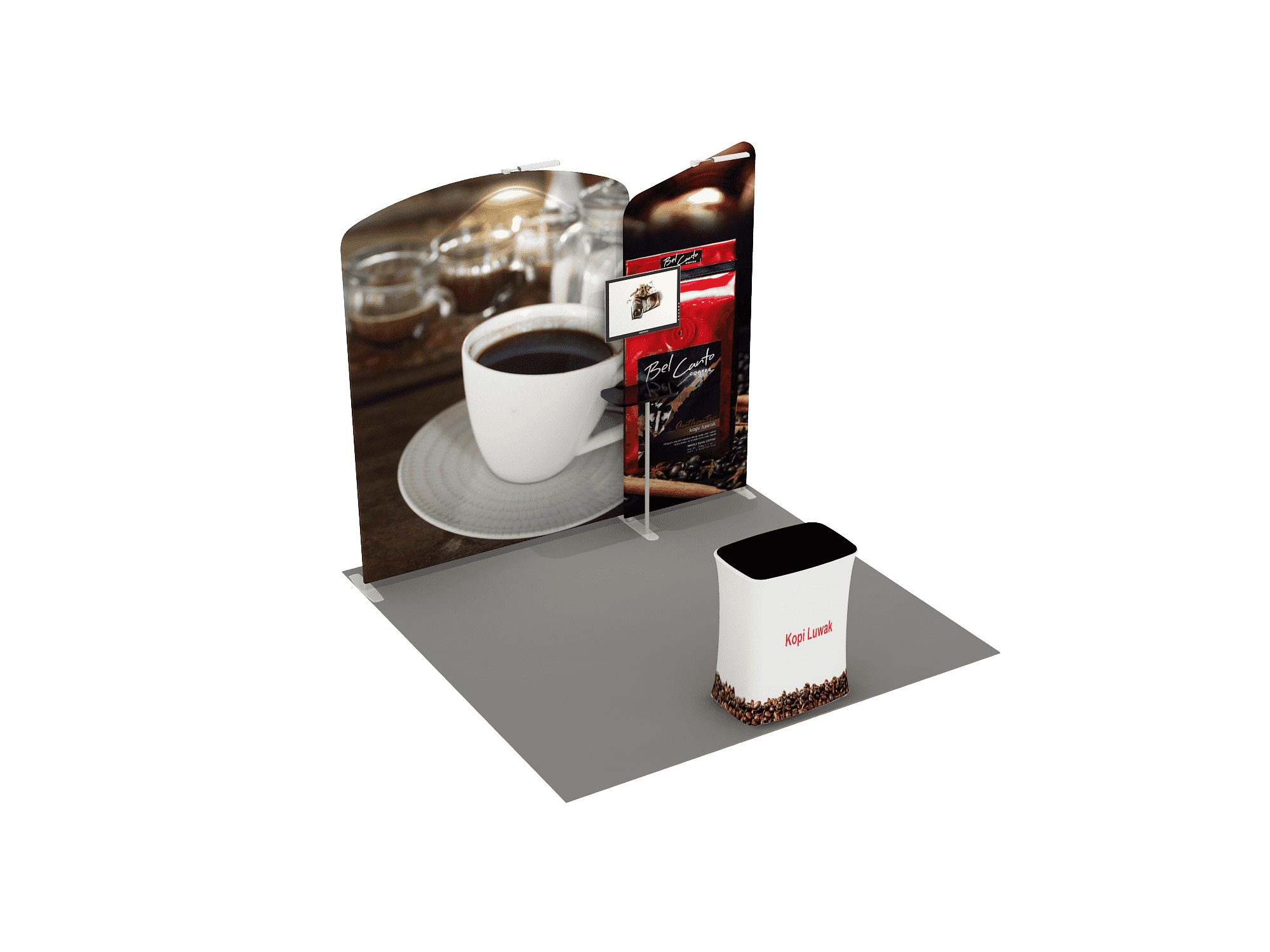 Portable Exhibit Display 10ft - Model 5 - Backdropsource