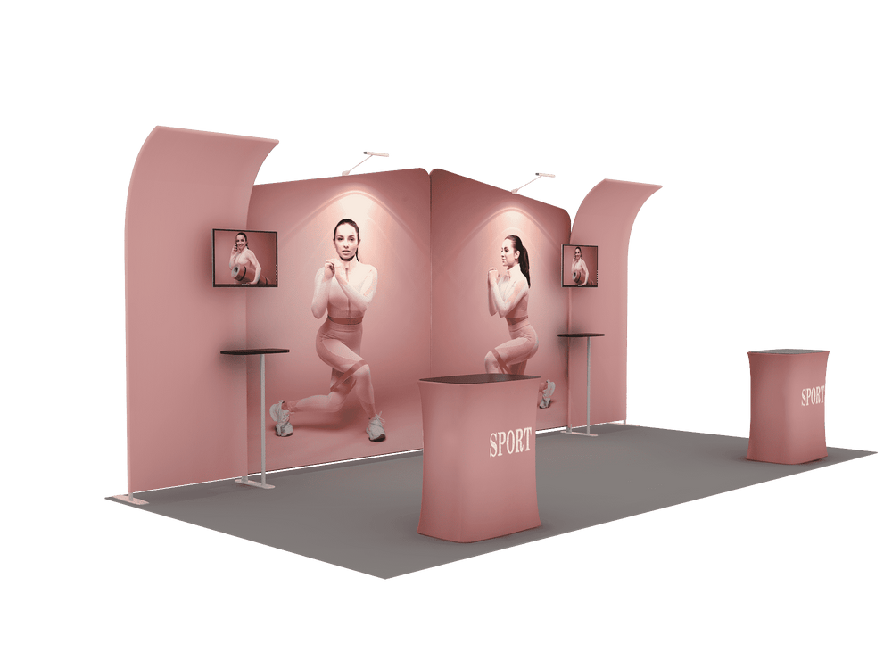 Portable Exhibit Display 6m x 3m - Model 3
