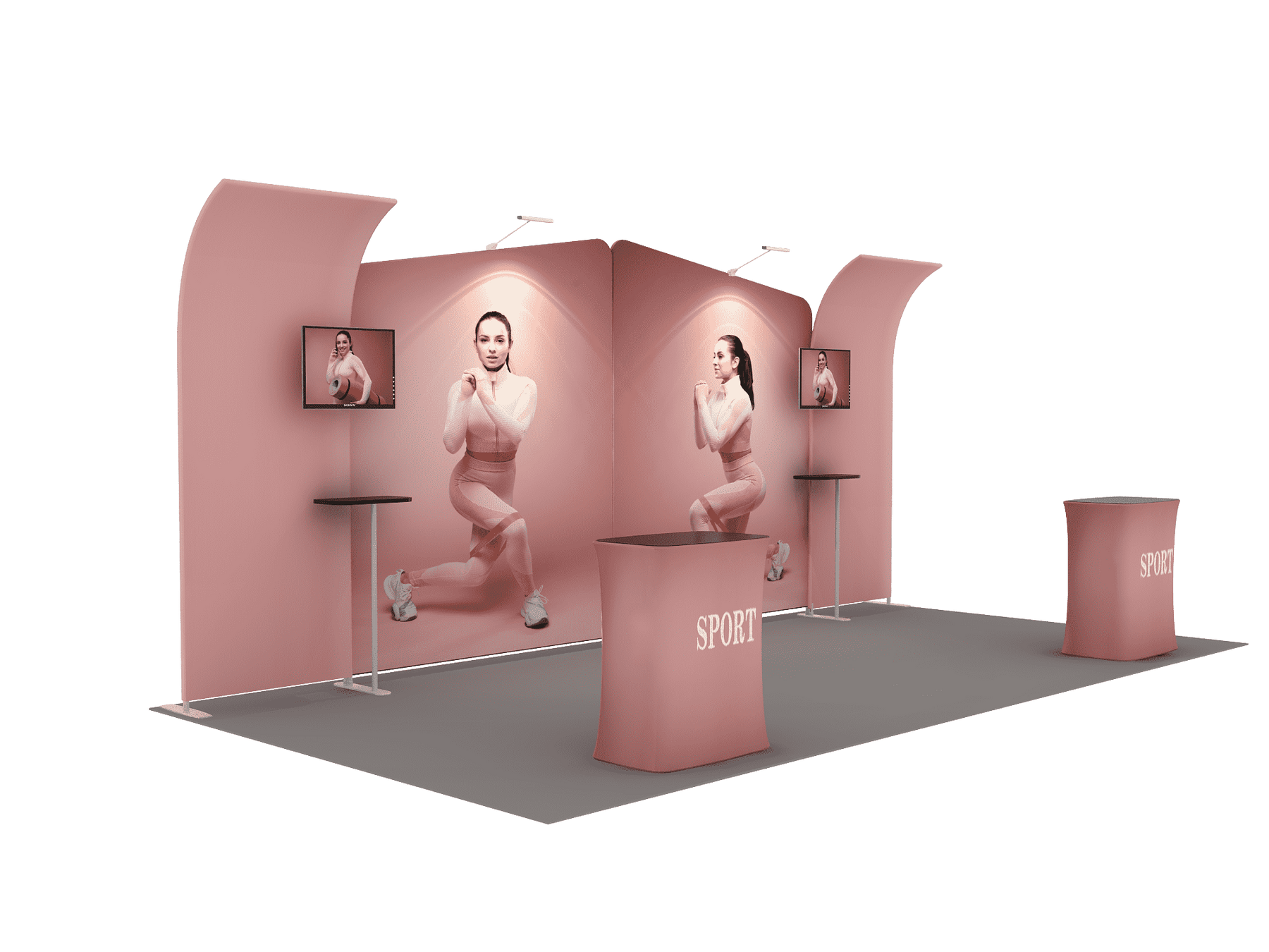 Portable Exhibit Display 6m x 3m - Model 3