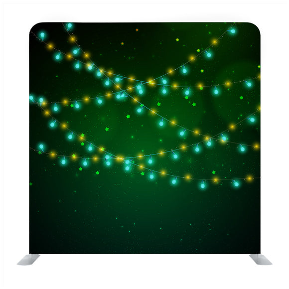 Abstract creative Christmas Garland Light Isolated on Background - Backdropsource