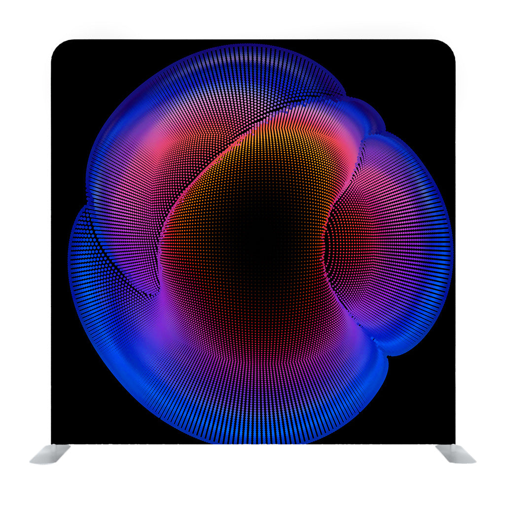 Abstract Vector Colorful Mesh on Dark Media Wall - Backdropsource