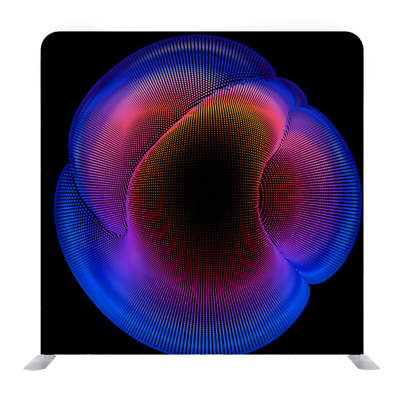 Abstract Vector Colorful Mesh on Dark Media Wall - Backdropsource