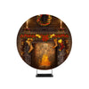 Ancient Chimney Photography Christmas Backdrop Circle Backdrop Stand - Backdropsource