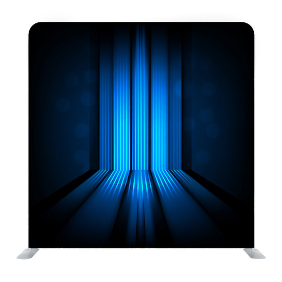 Background With Abstract Lines Of Blue Light Media Wall - Backdropsource