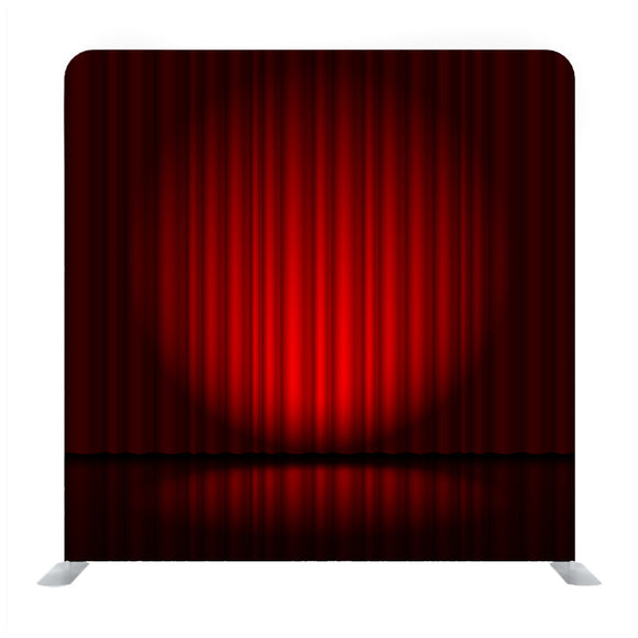 Background With Red Velvet Curtain And Spotlight Media Wall - Backdropsource