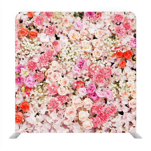 Beautiful Colorful Flowers Background Media Wall - Backdropsource