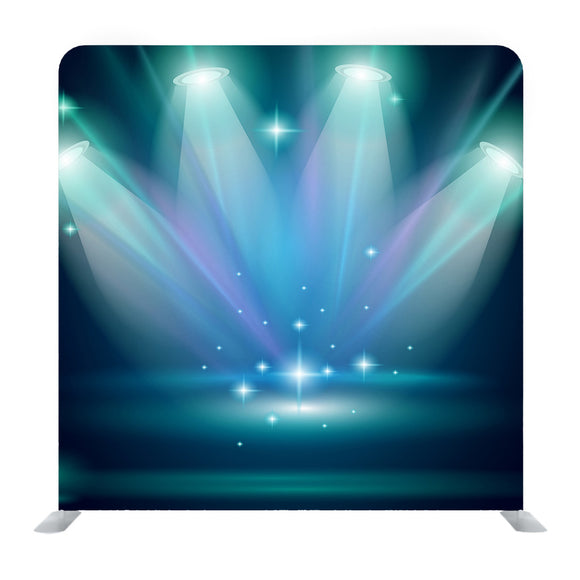 Blue Spotlight Media Wall - Backdropsource