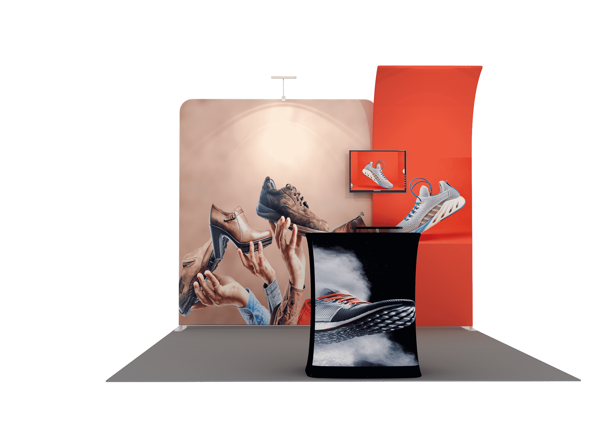 Portable Exhibit Display 10ft - Model 6 - Backdropsource