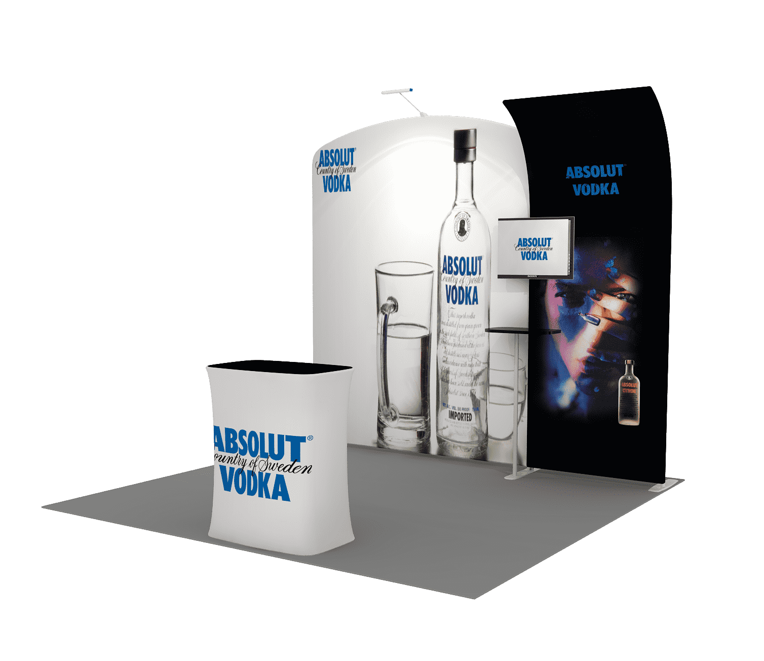 Portable Exhibit Display 10ft - Model 8 - Backdropsource