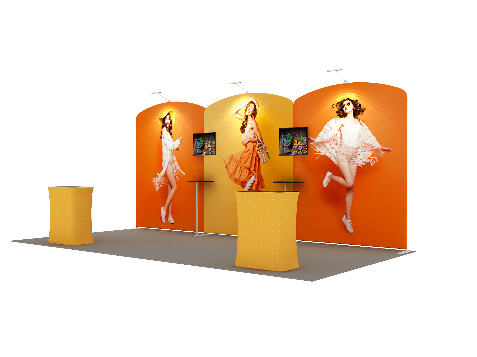 Portable Exhibit Display 20ft - Model 11 - Backdropsource