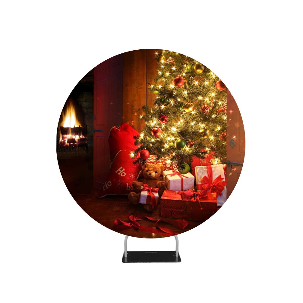 Christmas Gifts Backdrop Circle backdrop stand - Backdropsource