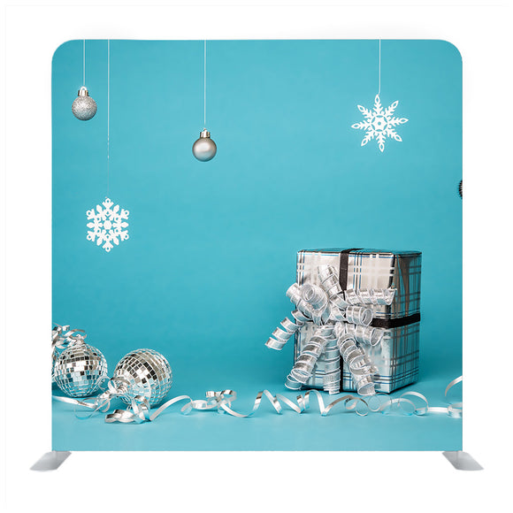 Christmas Copy Space Interior And Decorations Backdrop - Backdropsource