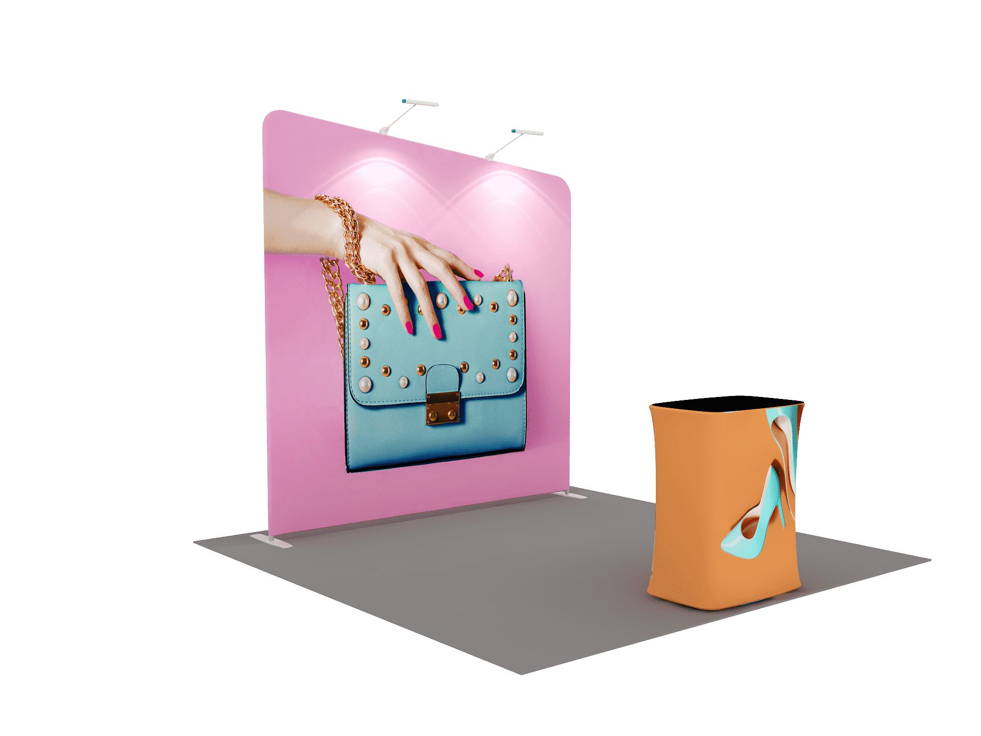 Portable Exhibit Display 10ft - Model 9 - Backdropsource