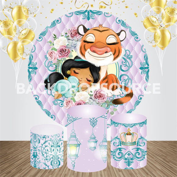 Comic Character Themed Event Party Round Backdrop Kit - Backdropsource