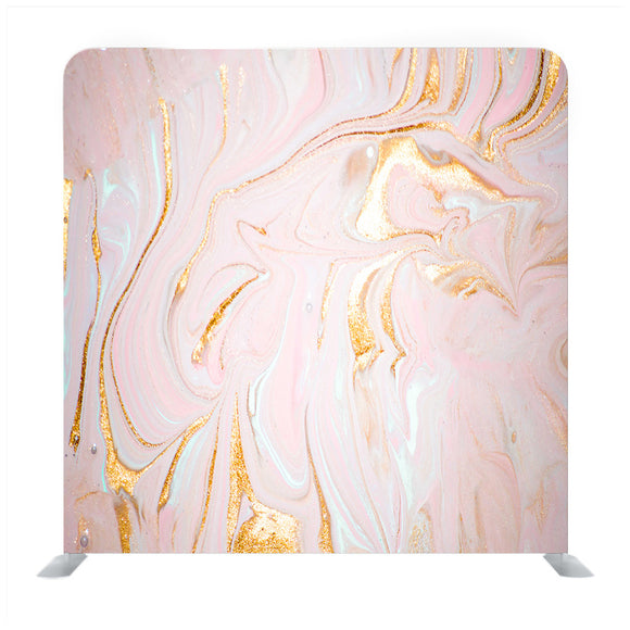 Gold Marble Swril Canvas Wall Art Media Wall - Backdropsource