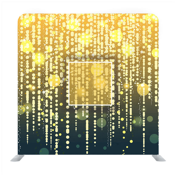 Golden LED Light Hanging on Dark Background Backdrop - Backdropsource