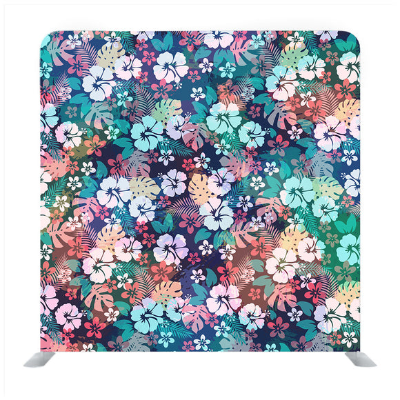 Hawaiian Tropical Floral Pattern For Backgrounds or Fabric Print Media Wall - Backdropsource