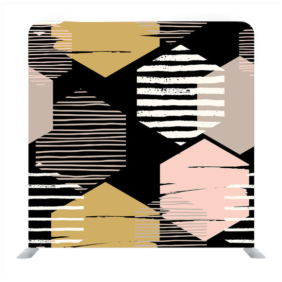 Honeycomb Pattern Media Wall - Backdropsource