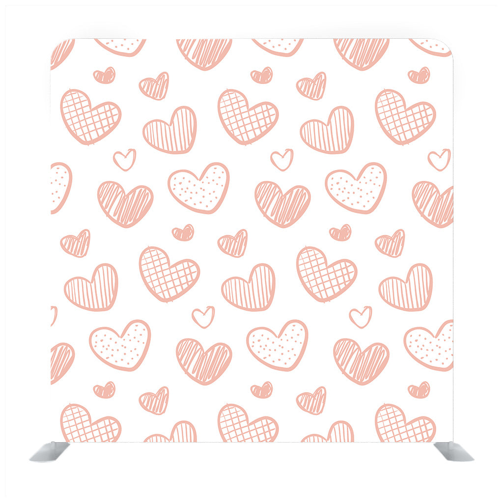 Illustration with hearts in love concept for valentine's day Media wall - Backdropsource