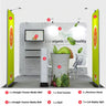 Kit espositivo premium per stand larghi 3 m
