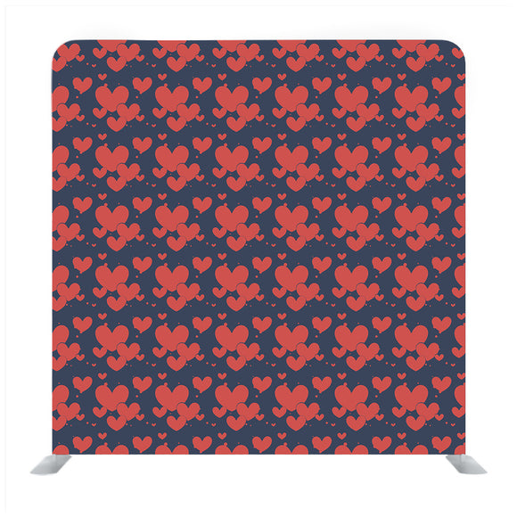 Red Hearts Wallpaper Media Wall - Backdropsource
