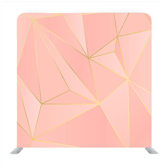 Rose and Gold Triangle Pattern Media Wall - Backdropsource