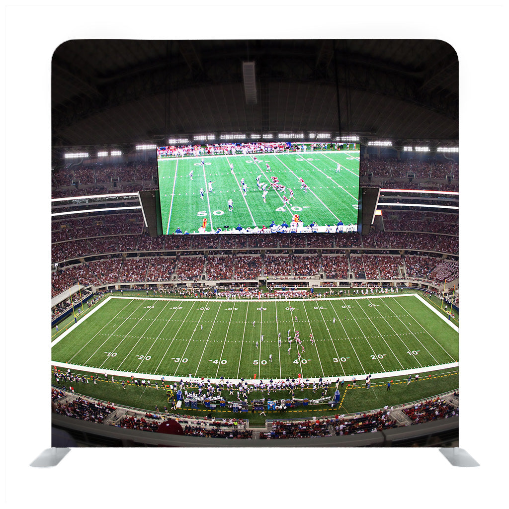 Soccer playground with display board Media wall - Backdropsource