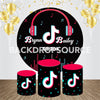 Tik Tok Event Party Round Backdrop Kit - Backdropsource