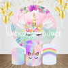 Unicorn Event Party Round Backdrop Kit - Backdropsource
