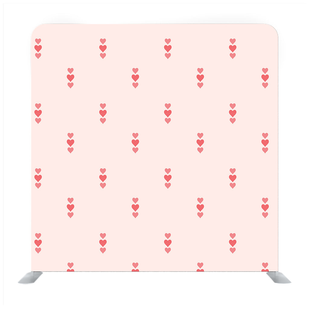 Valentine day  hearts on pink rose Media wall - Backdropsource