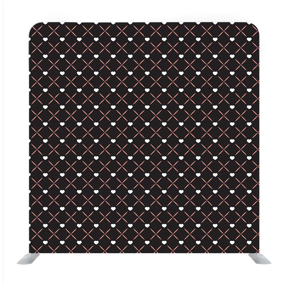 Blinking Hearts In Black Background Media Wall - Backdropsource