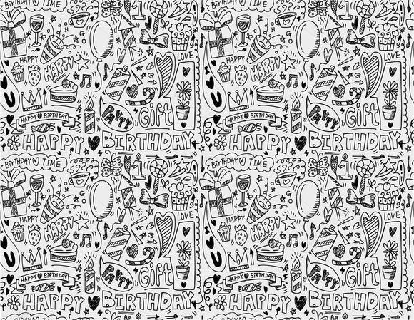 Conceptual Element Pattern Birthday Print Photography Backdrop