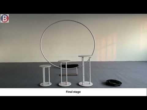 Kit di fondali rotondi personalizzati con bancone per feste di compleanno ed eventi