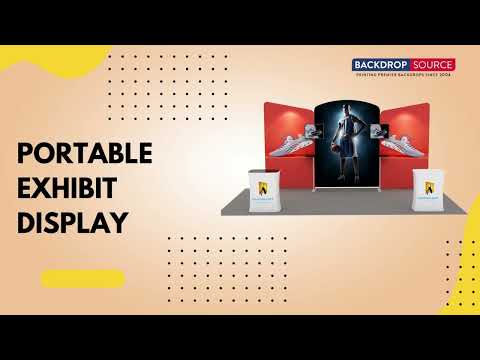 Espositore espositivo portatile da 10 piedi - Modello 1