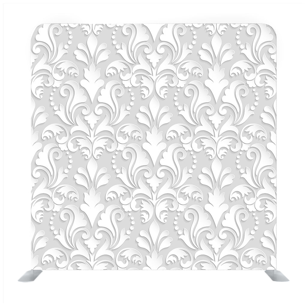 Seamless Damask Wallpaper In Grey Backdrop - Backdropsource