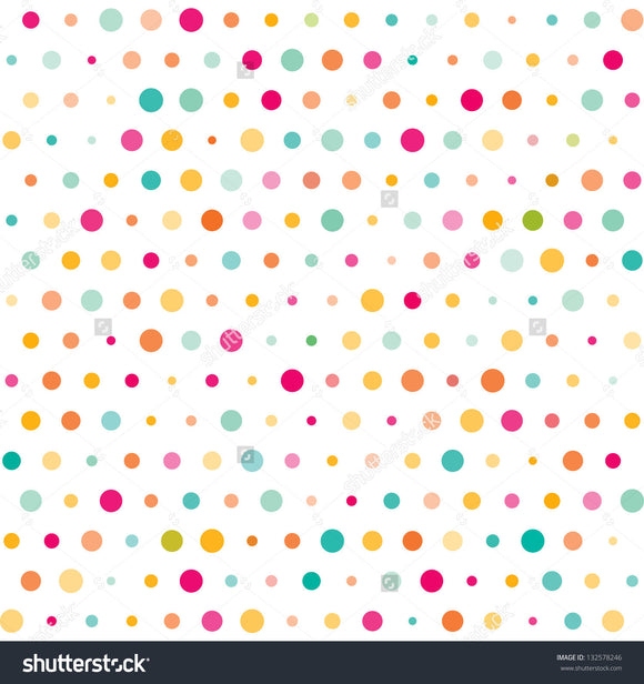 Colourful Dotted Print Photography Backdrop